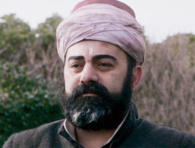 Oyuncu Mert Aygün Ertuğrul 1890 filminde imam Ali Efendi rolünde